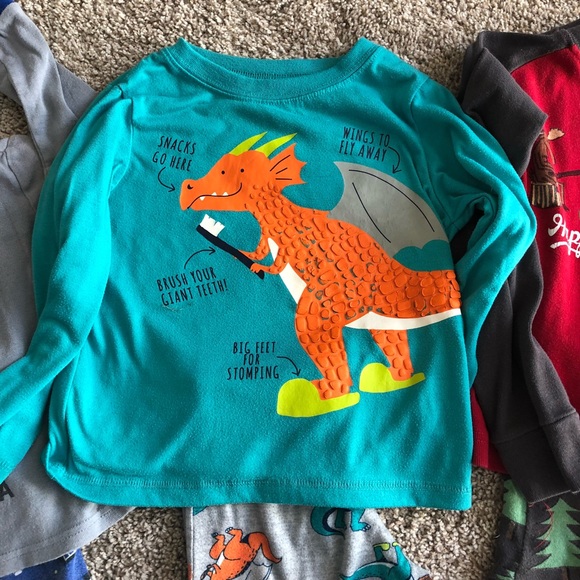 Lot of 4 long sleeve cotton jammies. - Picture 3 of 5